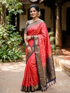 Beautiful Pink Silk Saree