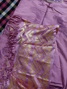Beautiful Lavender Kurta Set with Dupatta