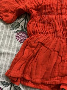 Smocked Orange tshirt