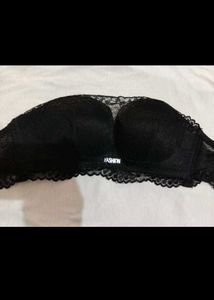 Black Lace Bandeau Top