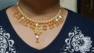 Elegant Pearl Necklace &amp; Earring Set