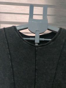 Dark Gray T-Shirt Dress