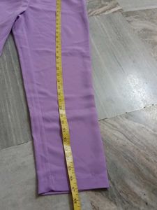 Lavender Elastic Waist Pants