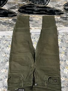 Olive Green Jeans