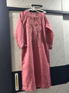 rose pink kurta set