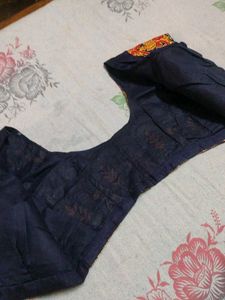 Orange Embroidered Saree