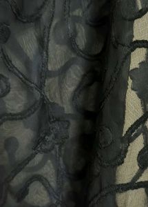 Elegant Black Embroidered Dupatta