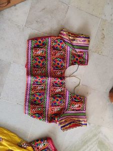 Vibrant Yellow Embroidered Lehenga Skirt