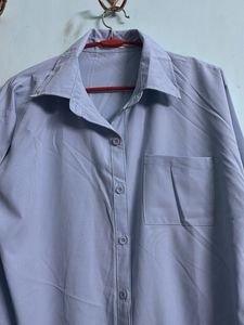Formal Blue Button-Down Shirt