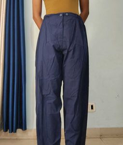 Navy Blue Casual Trousers