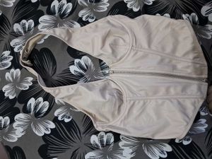 Chic Corset Halter Top with Zipper