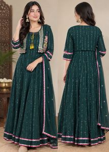 Green Ethnic Dress