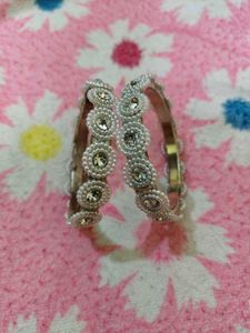 Elegant Pearl & Stone Bangles