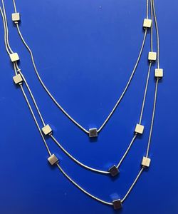 3 Layer Contemporary Chain For Girls (silver)