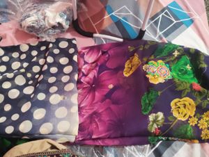 Vibrant Floral Print Saree
