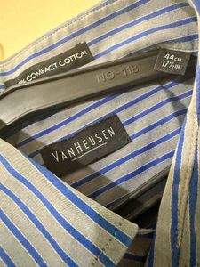 Classic Blue Striped Men's Shirt