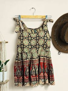 Boho Chic Printed Tunic Top 🤎