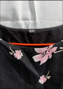 Chic Floral Print High-Low Kurta