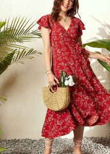 Floral Print Midi Dress