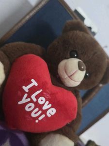 Brown Teddy Bear with Heart