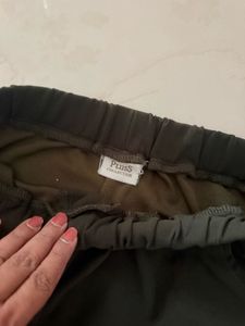 Comfortable Palazzo Pants 2 Green and Black