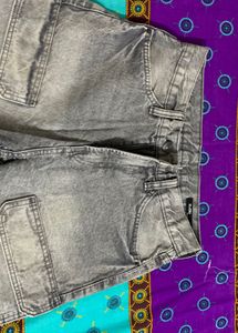 Grey Cargo Shorts