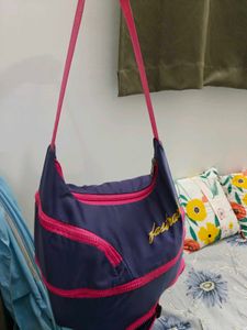 Fastrack Navy &amp; Pink Crossbody Bag
