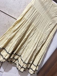 Tiered Maxi Skirt with Ruffle Hem
