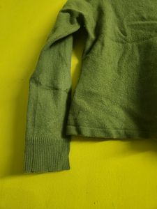 Mint Green Sweatshirt With Wide Leg Ginger