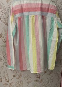 Pepe Pastel Striped Button-Up Shirt