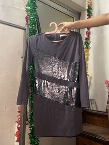 Sparkly Sequin Panel Dress