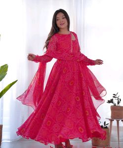 8 Mtr Fully Flair Anarkali Gown