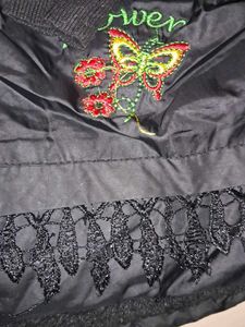 Embroidered Puffer Jacket