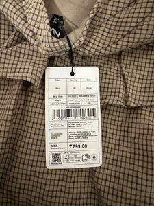 Brown Checkered Skirt