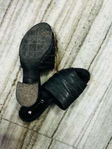 Black Slide Sandals used
