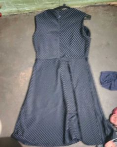 Striped Sleeveless Fit &amp; Flare Dress