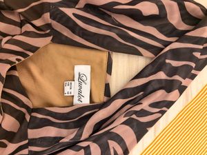 Chic Zebra Print Ruched Halter Dress