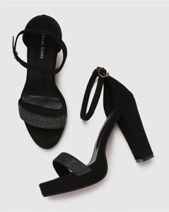 Marc Loire Sparkly Black Heels