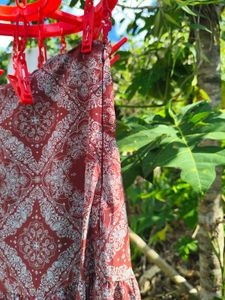 Boho Print Tiered Maxi Skirt