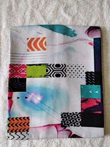 Women Kurti Colorful Abstract Print Tunic Top L