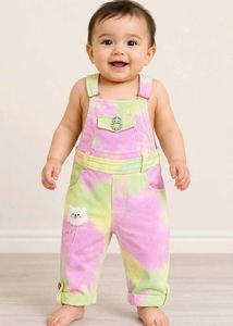 Baby Girl Dungarees Set