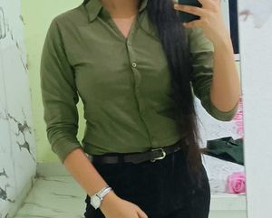 Green Button-Down Shirt