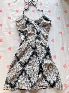 H&M Boho Paisley Halter Neck Mini Dress