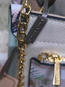 EMILY LORAN MINI HAND BAG WITH GOLD CHAIN