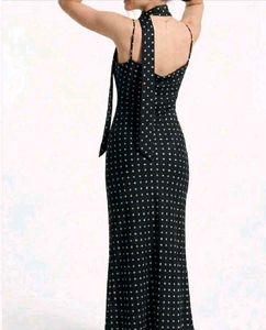 Polka Dot Maxi Slip Dress