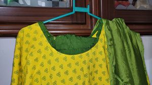 Straight Kurta With Patiala Pant And Duppata