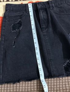 Branded Denim Skirt