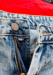 Ripped Denim Jeans Low Waist