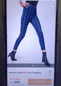Chic Plaid Skinny Pants