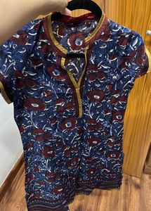 Rangmanch Blue Floral Kurta
